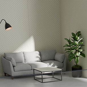 CHEVRON ECRU