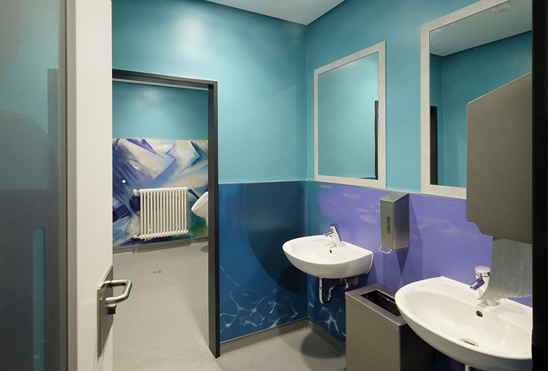 WC-Anlage, Schulzentrum Laurensberg