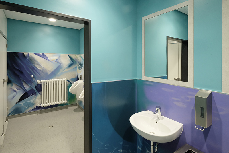 WC-Anlage, Schulzentrum Laurensberg