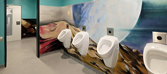 WC-Anlage, Schulzentrum Laurensberg