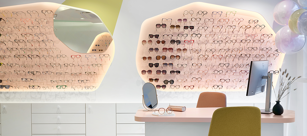 Lunetterie en Rose Givré - Belgique
