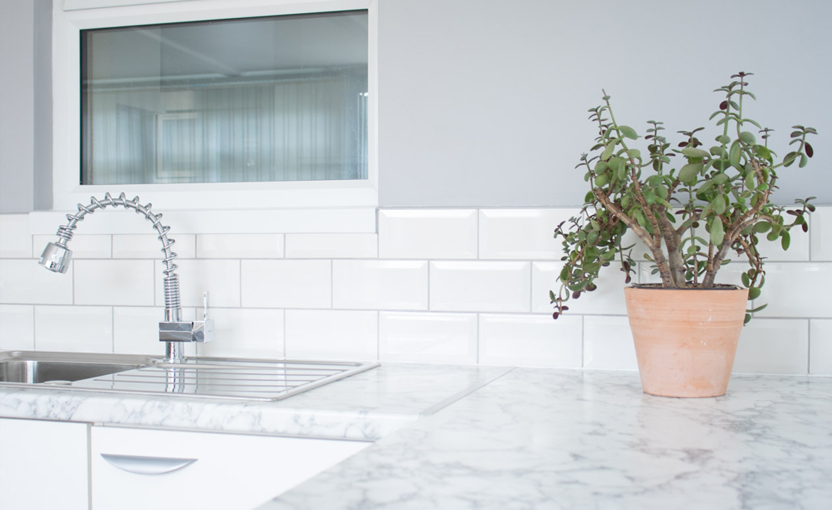 Wilsonart Marbre Veneto In a Food Blogger's Dream Workspace