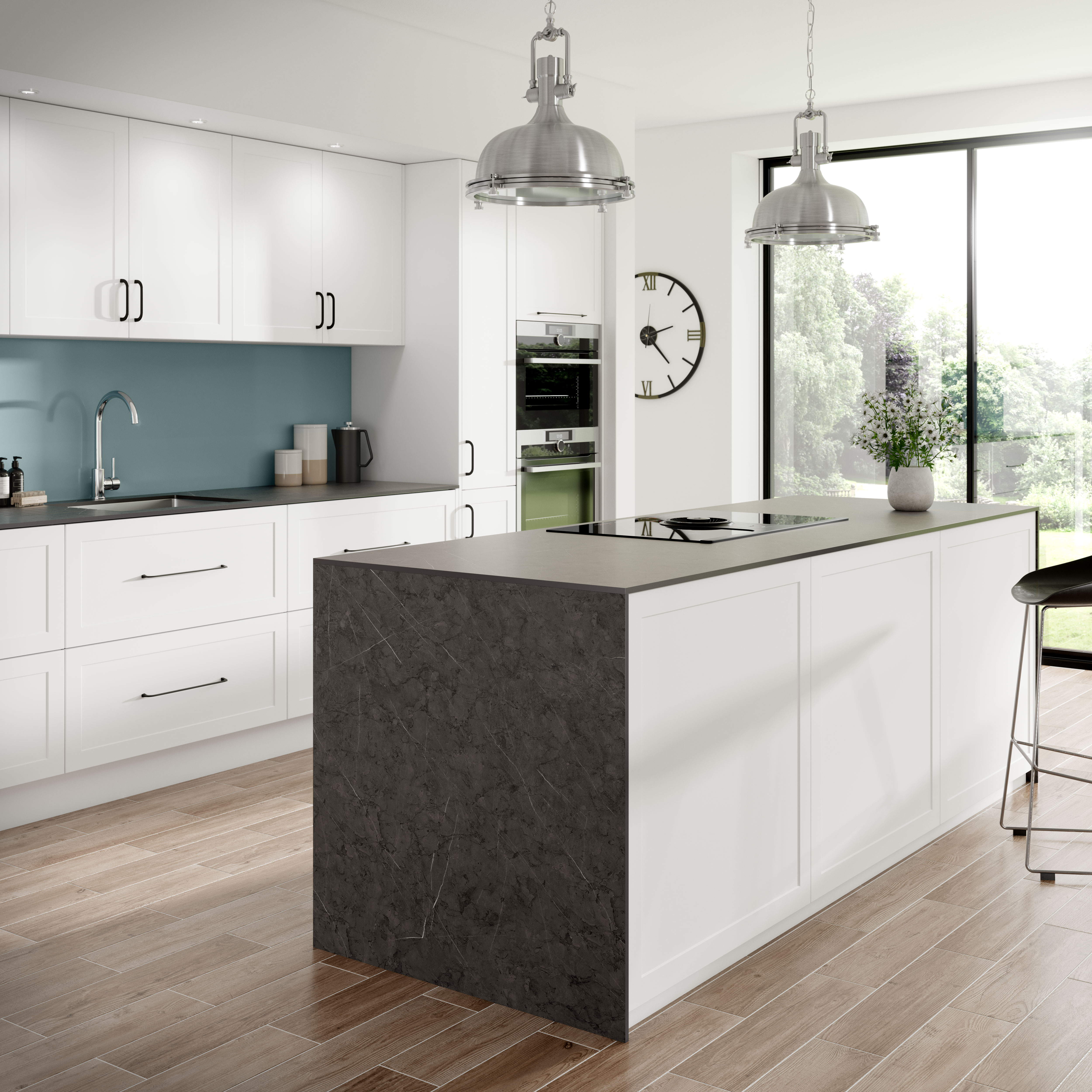 Neptune Blue: Captivating Kitchen Splashbacks by Wilsonart Alloy Gallery