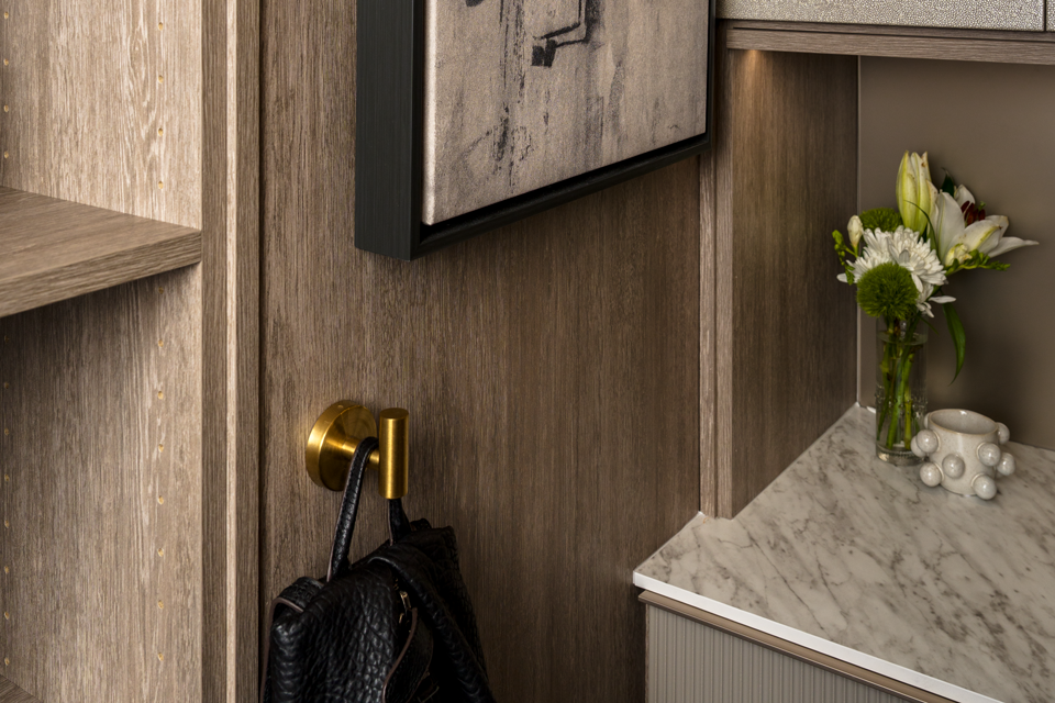 Custom Closet Natural Wood Tones
