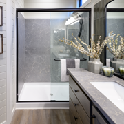 Beautiful Builder Bath Upgrade