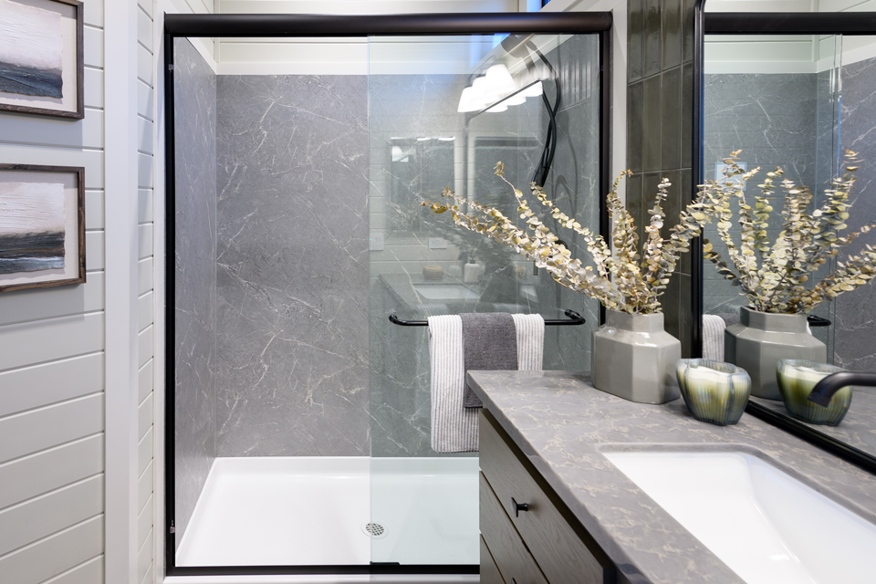 Beautiful Builder Bath Upgrade
