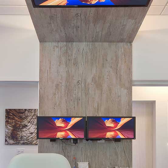 NJ Laser Dentistry | Patient Treatment Room | Wall & Overhead Beam