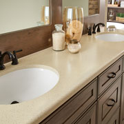Champagne Ice | Solid Surface Bath | the look of quartz with a touch of sparkle from mirror chips