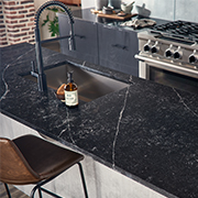 Graffiti Kitchen with Industrial Modern Flair
