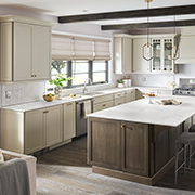 Neutral Kitchens with Countertop Pizzazz