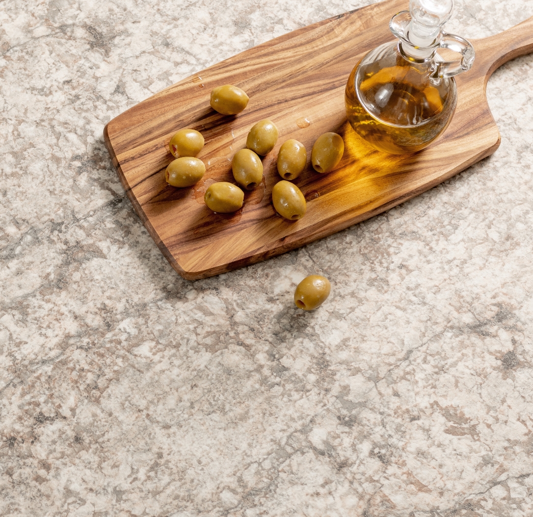Mood board image of different surfaces.